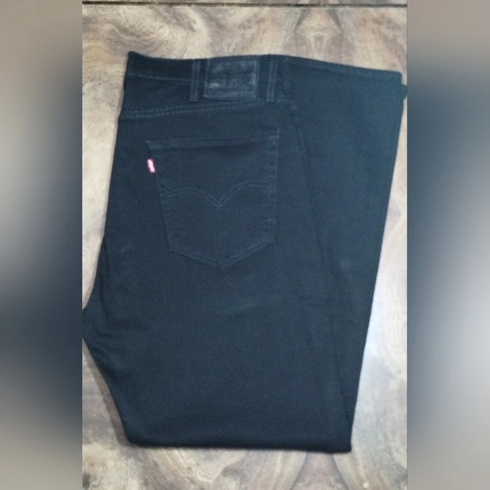 Levis Black Denim Jeans Size (38X32)
